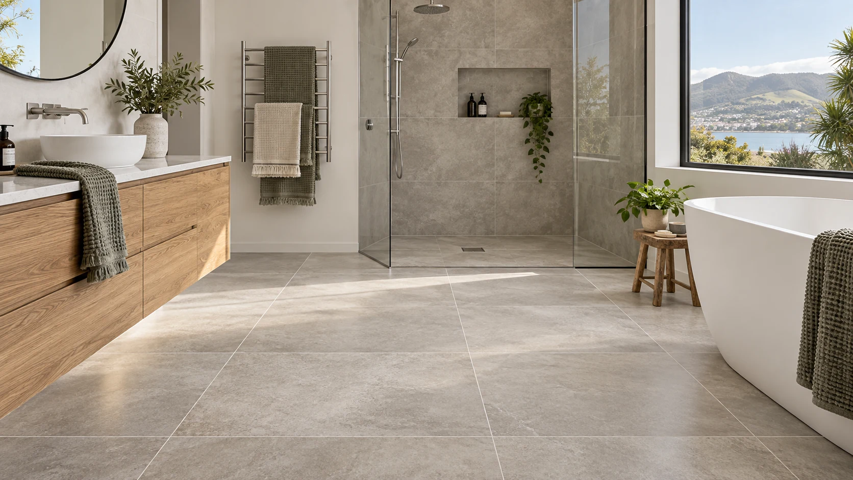 Choosing Bathroom Floor Tiles in New Zealand: Slip Resistance, Waterproofing, Size and Long-Term Performance